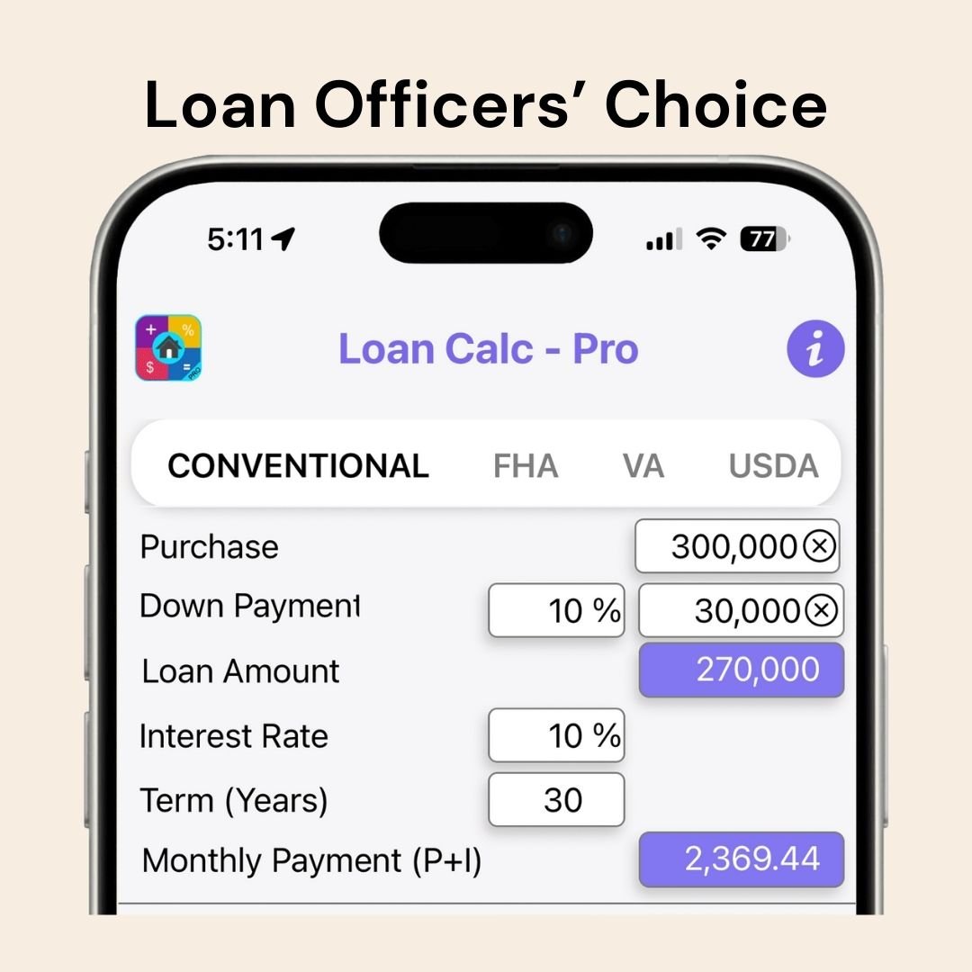Loan Calculator;Mortgage Payment Calculator;Loan Calc-Pro;Loan Calc-Lite